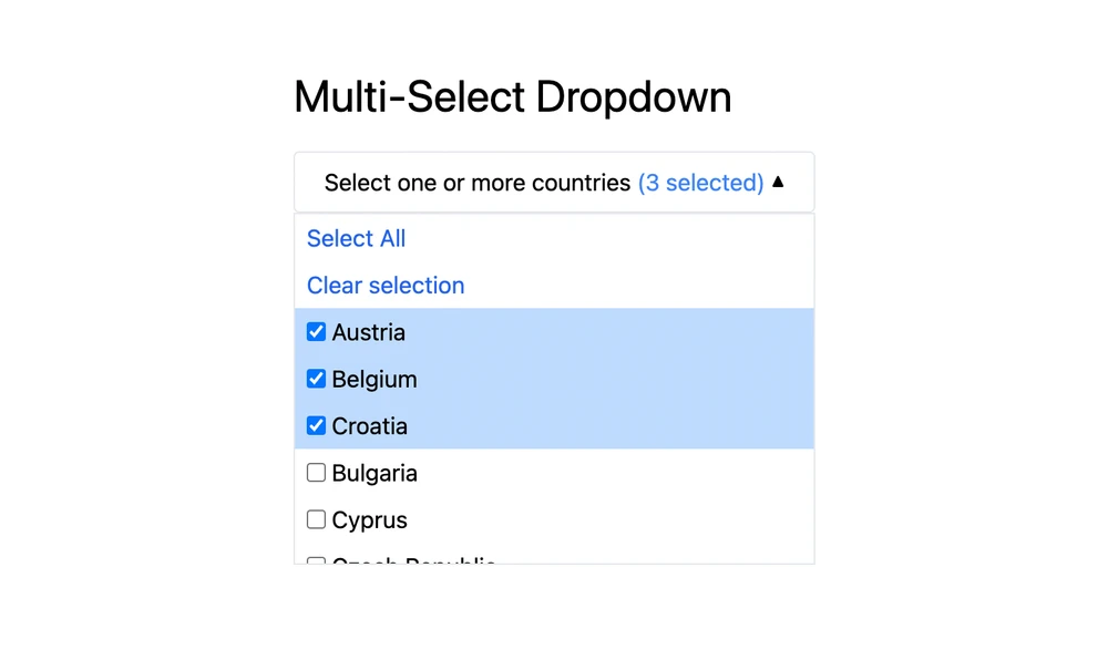 The Multi-Select Dropdown